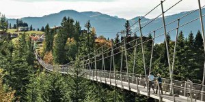 Beitragsbild des Blogbeitrags Hängebrücken in der Schweiz oder „über dem Abgrund wandern“