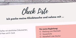 Beitragsbild des Blogbeitrags TOP 10 Fragen + Antworten rund um das Thema KLINIKTASCHE PACKEN! 