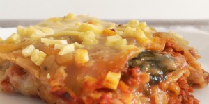 Beitragsbild des Blogbeitrags Vegane Lasagne – sündhaft lecker