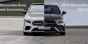 Beitragsbild des Blogbeitrags VERGLEICH: 2019 Mercedes-Benz A-Klasse Limousine vs. CLA Coupé