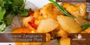 Beitragsbild des Blogbeitrags Scharf, süß, schweinisch: General Zangluàns Pineapple Pork [REZEPT] 