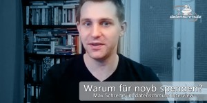 Beitragsbild des Blogbeitrags Max Schrems im datenschmutz-Interview: Warum sollen wir für #noyb spenden?