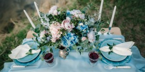 Beitragsbild des Blogbeitrags Hochzeit mit Hortensien