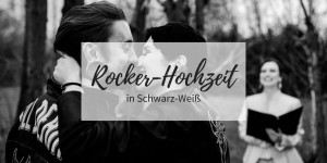 Beitragsbild des Blogbeitrags Authentische Rocker-Hochzeit in Schwarz-Weiß 