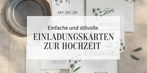 Beitragsbild des Blogbeitrags Einfache und stilvolle Einladungskarten zur Hochzeit von Optimalprint
