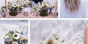 Beitragsbild des Blogbeitrags Fairytale Winterhochzeit in Eisblau und Blush