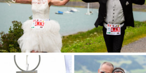 Beitragsbild des Blogbeitrags Laufhochzeit im Brautkleid: Ja-Wort auf der Laufstrecke 