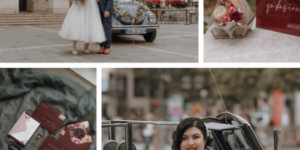 Beitragsbild des Blogbeitrags Schöne Curvy Braut auf einer Urban Rooftop Wedding 