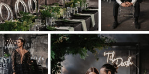 Beitragsbild des Blogbeitrags Gothic Hochzeit: kristallene Kerzenständer & Ghost Chairs