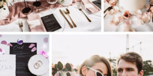 Beitragsbild des Blogbeitrags Hochzeit in Rosé mal anders: dusty rose meets precious black