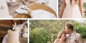 Beitragsbild des Blogbeitrags Vintage Hochzeit trifft Boho Wedding: Ein Traum in Creme 