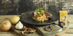 Beitragsbild des Blogbeitrags Steak von der Beiriedschnitte mit Kräuterseitling Risotto 