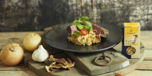 Beitragsbild des Blogbeitrags Steak von der Beiriedschnitte mit Kräuterseitling Risotto