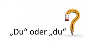 Beitragsbild des Blogbeitrags Du und Sie: Zur Groß- und Kleinschreibung von Anredepronomen