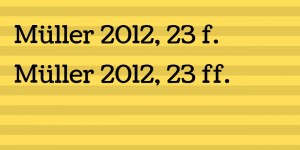 Beitragsbild des Blogbeitrags Was ist der Unterschied zwischen f. und ff.?