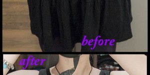Beitragsbild des Blogbeitrags DIY Refashioning: How to make a loose shirt tighter & add lace waistband 