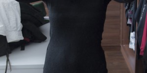Beitragsbild des Blogbeitrags Refashioning: Knit dress goes asymmetrical