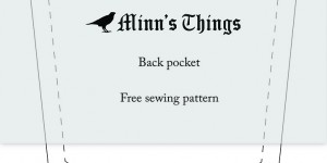 Beitragsbild des Blogbeitrags Free sewing pattern design - Back pocket 
