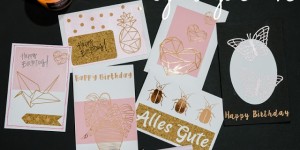 Beitragsbild des Blogbeitrags (Anzeige) DIY Geburtstagskarten in rosa - passend zum Schneider Base Rosé 