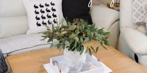 Beitragsbild des Blogbeitrags Osterdeko in schwarz-weiß 