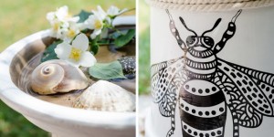 Beitragsbild des Blogbeitrags DIY Trinkstelle für Insekten und Maigarten
