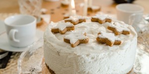 Beitragsbild des Blogbeitrags Einladung zum Adventskaffee mit einer Weihnachtstorte ohne Backen