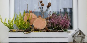 Beitragsbild des Blogbeitrags Schöne Dekoideen für Herbstfeeling beim Hauseingang 