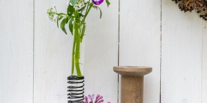 Beitragsbild des Blogbeitrags DIY Reagenzglasvasen aus Gips und Draht - eine hübsche Geschenksidee zum Muttertag 