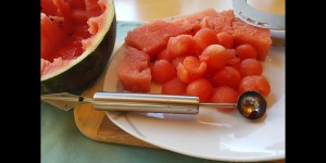 Beitragsbild des Blogbeitrags Melonen schneiden Trick Life Hack
