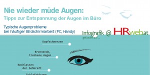 Beitragsbild des Blogbeitrags Infografik | Entspannen Sie Ihre Augen zwischendurch mit diesen nützlichen Tipps
