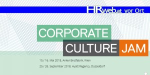 Beitragsbild des Blogbeitrags HRweb vor Ort |  Ein enthusiastischer Corporate Culture Jam 2018 