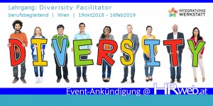 Beitragsbild des Blogbeitrags 19okt2018 – 16feb2019 | Lehrgang: Berufsbegleitend zum Diverisity Facilitator