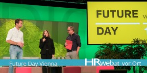Beitragsbild des Blogbeitrags HRweb vor Ort | Future Day Vienna mit Blick in die Zukunft: Madman mit Kindchenschema? 