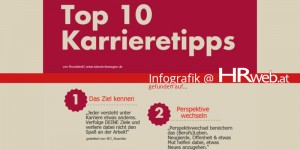 Beitragsbild des Blogbeitrags Infografik | Top 10 Karrieretipps