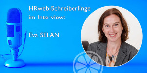 Beitragsbild des Blogbeitrags Autorinnen-Interview | Eva Selan dreht an HRwebs Zahnrädchen