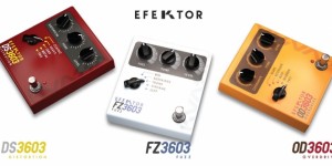 Beitragsbild des Blogbeitrags Kuassa Released Efektor Guitar Effects: DS / FZ / OD 3603 & Free Silencer Noise Gate 