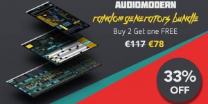 Beitragsbild des Blogbeitrags Buy 2 Get One Free Deal On The Audiomodern Random Generators Bundle For Ableton Max For Live