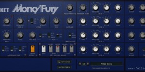 Beitragsbild des Blogbeitrags Full Bucket Music’s Free Mono/Poly Synthesizer Emulation Mono/Fury Is Now Available With MacOS Support
