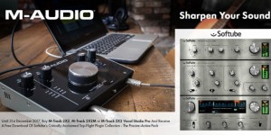 Beitragsbild des Blogbeitrags Softube Passive-Active Plugin Pack For Free With Every M-Audio M-Track C-Series Audio Interface Purchase