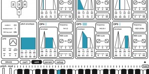 Beitragsbild des Blogbeitrags KQ Dixie Is A New 6-Operator FM Synthesizer For iOS With DX7 Patch Compatibility