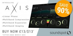 Beitragsbild des Blogbeitrags SoundSpot Released Axis Multiband Compressor-Imaging Plugin & 90% OFF Intro Sale 