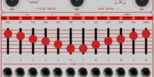 Beitragsbild des Blogbeitrags FLAME Teased CURVES – A New 12 Channel Analog Filterbank For Eurorack