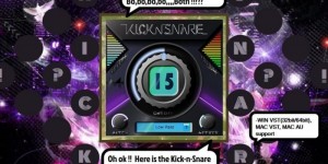 Beitragsbild des Blogbeitrags Minimal Instruments Released Free Kick-n-Snare Rompler Plugin (VST/AU)