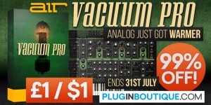 Beitragsbild des Blogbeitrags 99% OFF AIR Music Tech Vacuum Pro Synthesizer Plugin ($1 USD!) 