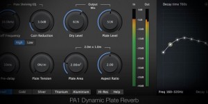 Beitragsbild des Blogbeitrags Physical Audio Released PA1 Dynamic Plate Reverb 2.0 For Mac 