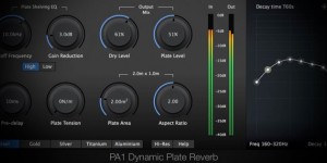 Beitragsbild des Blogbeitrags Physical Audio Released PA1 Dynamic Plate Reverb 2.0 For Mac