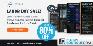 Beitragsbild des Blogbeitrags Izotope Flash Sale: BreakTweaker, Stutter Edit, Iris 2 & Trash 2 (Each 49€)!