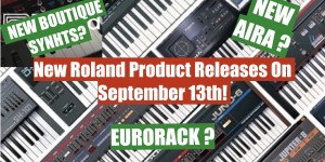 Beitragsbild des Blogbeitrags Roland Will Launch 3 New Products In The Drums & Synthesizer Categories On September 13th! 