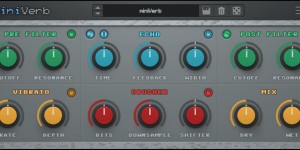 Beitragsbild des Blogbeitrags AudioThing’s New MiniVerb Is A Chiptune /Lo-Fi Reverb Effect Plugin & MiniBit Updated!