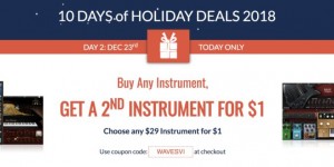 Beitragsbild des Blogbeitrags Buy Any Waves Instrument Plugin, Get A 2nd For Just $1! 